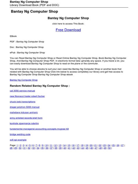 Image result for Computer Shop PDF