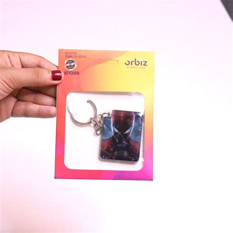 Spider Man Photo Printed Keychain – Orbiz Creativez