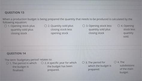 Image result for Production Budget Problem Question