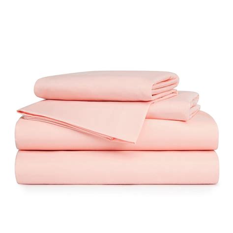 Betsey Johnson Microfiber Twin XL Sheet Set in Solid Pink