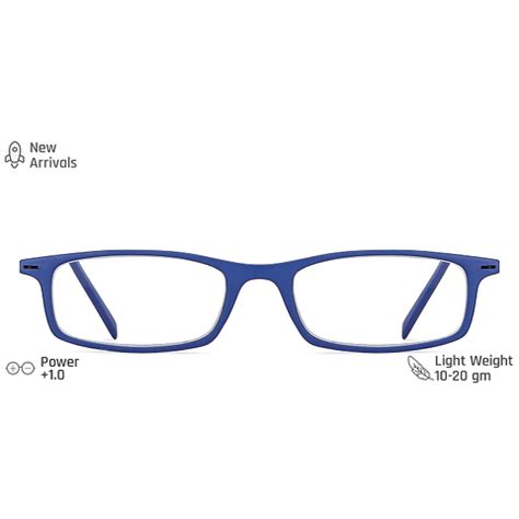 Buy Blue Midnight Blue Full Rim Rectangle Lenskart READERS LK E13700 ...