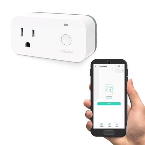 YoLink Smart Plug with Energy Monitoring, 1/4 Mile Longest Range Smart ...