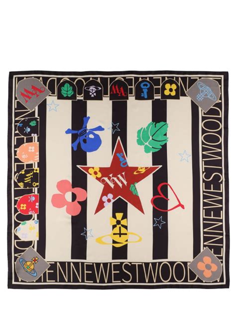 Football square silk foulard - Vivienne Westwood - Women | Luisaviaroma