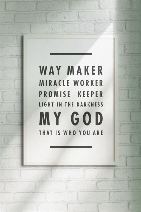 Way Maker Song Lyrics Printable Wall Art Sinach Lyrics - Etsy