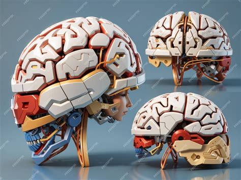 Premium Photo | Detailed 3D Illustration of a Human Brain Anatomical Model