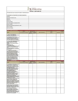 Fillable Online SECTION 11 AUDIT TEMPLATE Fax Email Print - pdfFiller