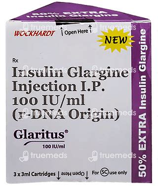 Glaritus 100 Iu Injection 3ml Pack Of 3 - Uses, Side Effects, Dosage ...
