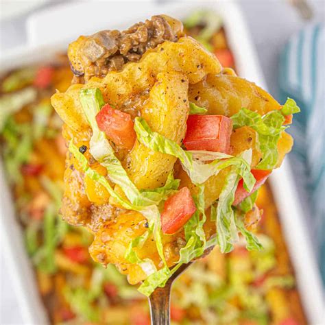 Easy Cheesy Cheeseburger French Fry Casserole Recipe - Bowl Me Over