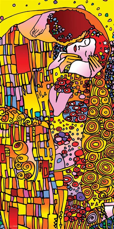 Culturenik Howie Green The Kiss (Gustav Klimt) Decorative Psychedelic ...