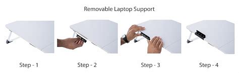 Pragati Systems Plastic Multipurpose Integrated Whiteboard&Laptop Table ...