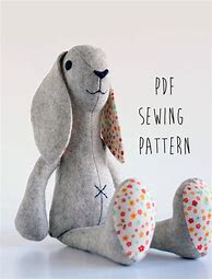 Image result for rabbit stuffed animal pattern