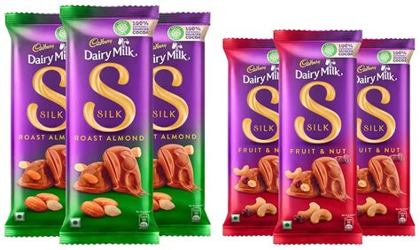 Cadbury Dairy Milk Silk Fruit And Nut Chocolate Bar, 137G (Pack Of 3 ...