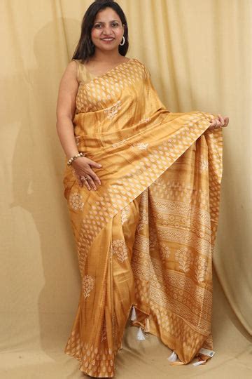Hand Block Print Sarees Online: Buy Bishnupuri Batik Silk Sarees Online