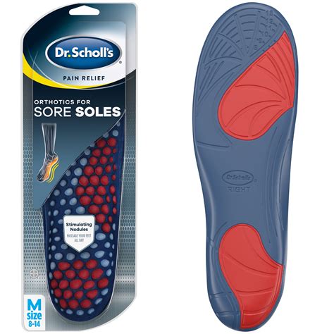 Dr. Scholl's Sore Soles Pain Relief Orthotic Inserts for Men (8-14 ...