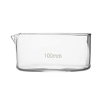 Glass Crystallizing Dish with Spout, 100 mm Diameter x 50 mm Height ...