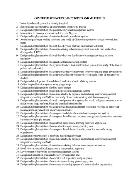 Project Topic Ideas for Computer Science 的图像结果