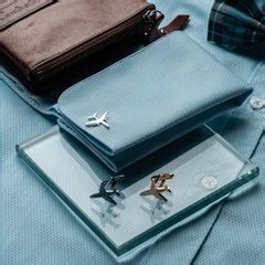 Sterling Silver Aeroplane Name Cufflinks – Artsy Store