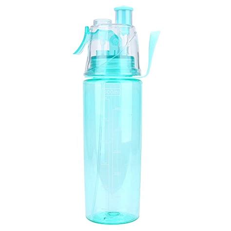 600ml Mist Spray Water Bottle with Drinking Cup
