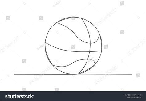 Basketball Simple Line Drawing 的图像结果