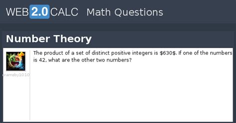 View question - Number Theory