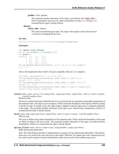 Image result for SciPy Python Reference Chart
