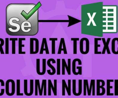 Row Count And Column Count in Excel-Selenium Webdriver Appium Complete ...