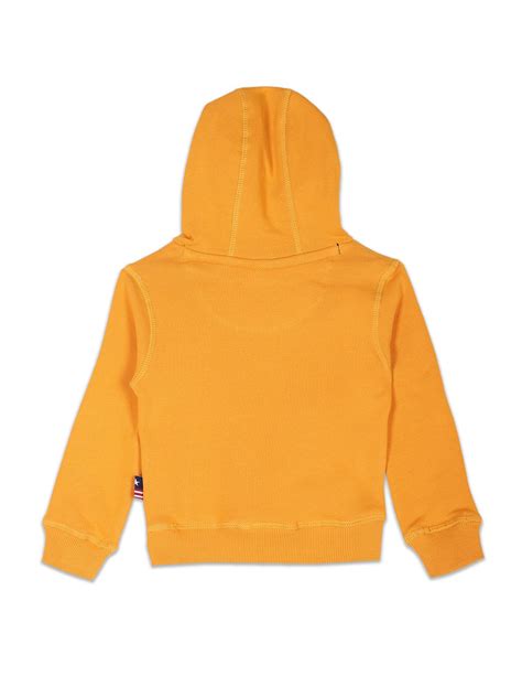 Buy Boys Boys Dark Yellow Brand Print Hooded Sweatshirt Yellow|U.S ...