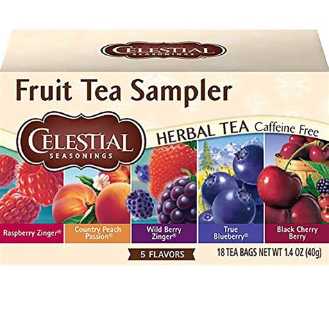 Amazon.com : Celestial Seasonings Herbal Tea, Fruit Tea Sampler ...