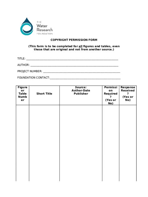 copyright and permissions Doc Template | pdfFiller