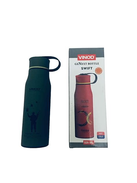Vinod Inside Stainless Steel Water Bottle for Office and Home (Green ...