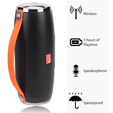 Robotek Portable Bluetooth Speaker Rbs 26 System with/Pen Drive/SD Card ...