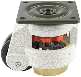 FOOTMASTER GD-60F-UP Nylon Wheel and Urethane Pad Leveling Caster, 550 ...
