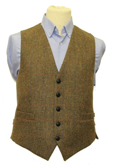 Mens Full Back Wool Tweed Vest Brown from Ireland - Walmart.com