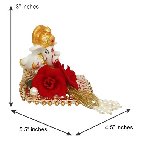 Designer Ganesha Mor Pankh Rakhi with Lord Ganesha Idol on Decorative ...