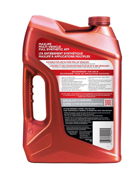 Valvoline MaxLife™ ATF Multi-Vehicle Full-Synthetic Automatic ...