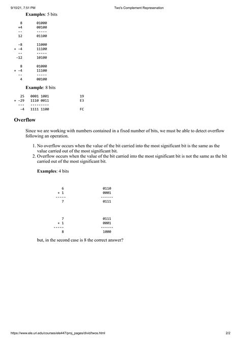 Image result for Two's complement Twos Complement Examples