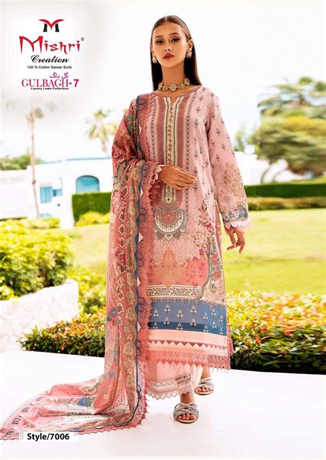 MISHRI CREATION GULBAGH VOL 7 LAWN COTTON DIGITAL PRINTS SALWAR SUITS ...
