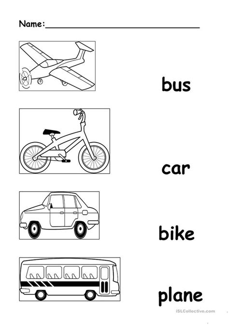 Transportation Fun Worksheet 的图像结果