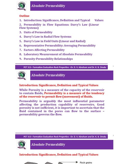 Image result for Absolute Permeability