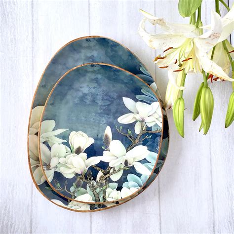 Oval Platters Set (Large & Medium) - Ceylon Dusk – Faaya Gifting