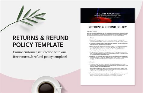 Returns & Refund Policy Template in Word, PDF, Google Docs - Download ...