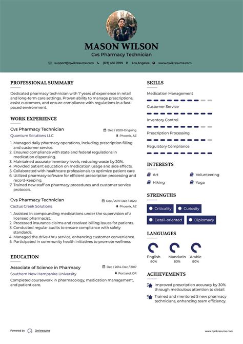 10+ Cvs Pharmacy Technician Resume Samples & Templates for 2025