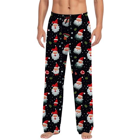 ASFGIMUJ Mens Christmas Pajama Pants Sleepwear Lounge Pajama Bottoms ...