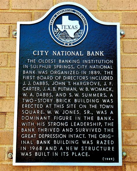 #bankingtexassince1889 #cnb135 | City National Bank of Sulphur Springs