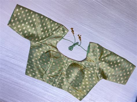 Light Green Ready to Wear Blouse – Manya Clothing