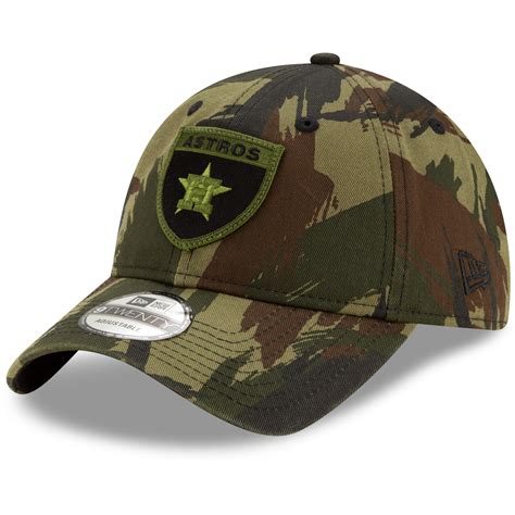 Men's New Era Camo Houston Astros Camo Crest 9TWENTY Adjustable Hat ...