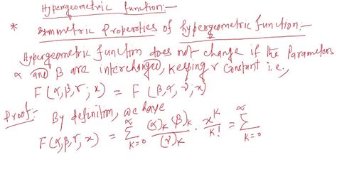 Image result for Notes Hypergeometric