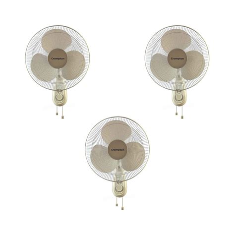 Buy Crompton High Flo Neo 400 MM Wall Mount Fan (White, Pack of 3 ...