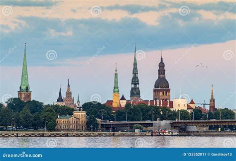 View on Historical Center of Riga, Latvia Stock Image - Image of church, heritage: 123352017