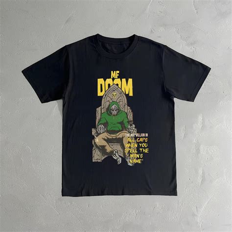MF Doom T-shirt Madvillain Metal Face Shirt Rapper Tee MF Doom Merch Dr ...